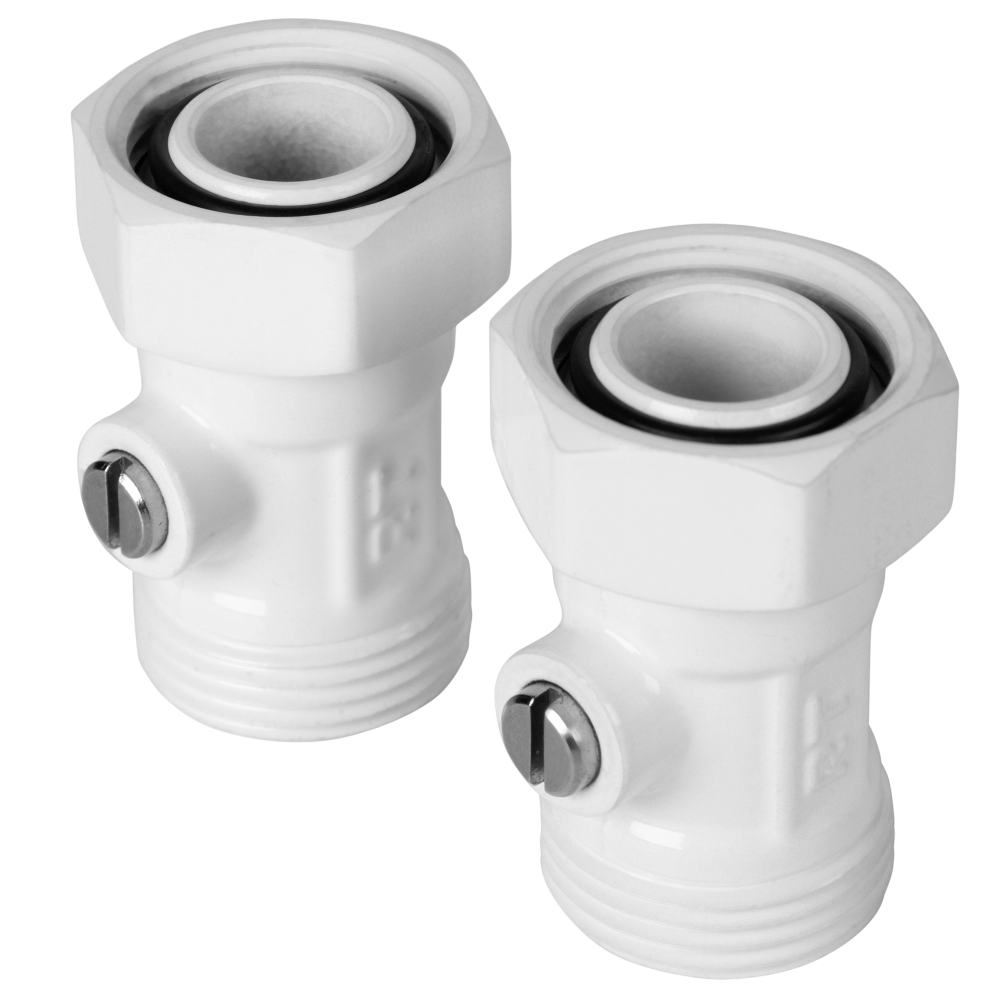Фотография Набор нижнего подключения прямой 3/4"х3/4"EK раздельный ROYAL THERMO (белый)