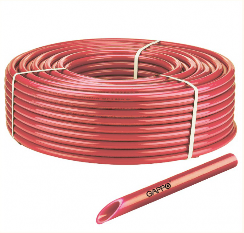 Фотография Труба PEX-a d16х2,2 с слоем EVOH GAPPO (красная) /бухта 200 м/