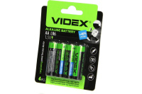 Батарейки VIDEX LR3/AAA 4 BLISTER CARD (40/720)