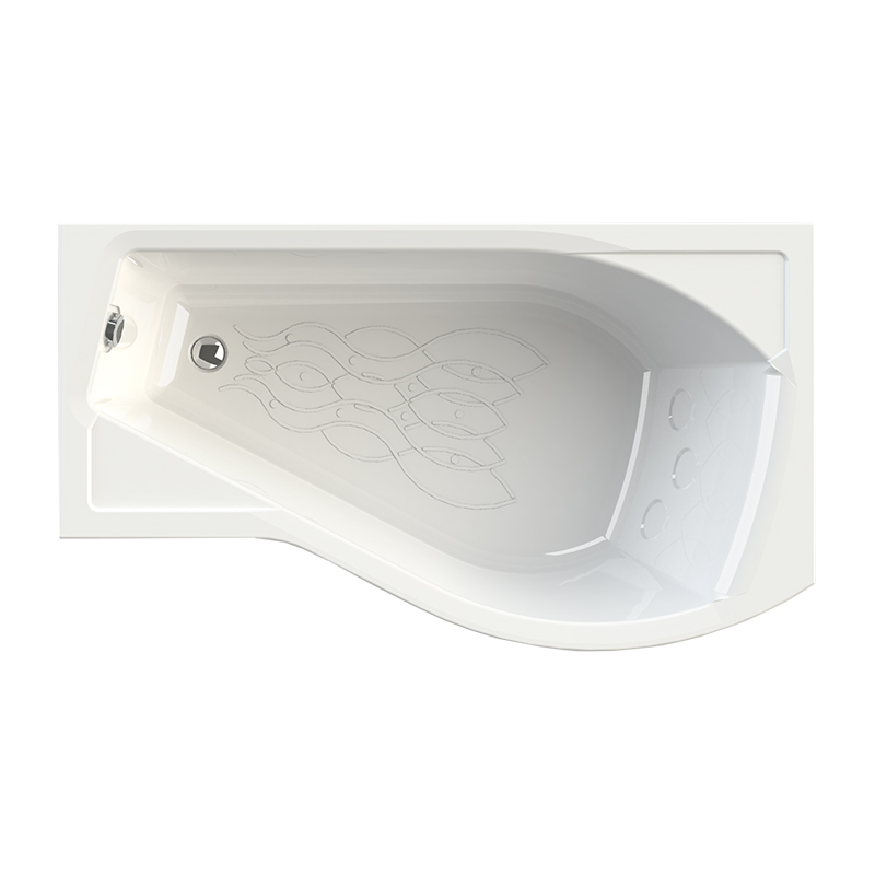 Фотография Ванна акриловая Миранда 168х95 правая фронтальная панель, каркас VANNESA