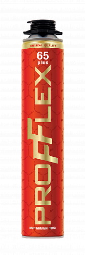 Пена PRO RED PLUS 65 летняя, 850 мл PROFFLEX (+5/+35°С) /12 шт.уп./