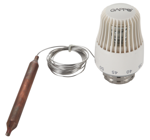 G457 Термоголовка жидкостная М30*1,5 мм с погружным датчиком 20-60°C GAPPO /50/5 шт.уп/