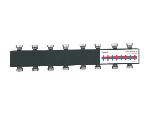 Коллектор G1.1/2" на 8 выходов в теплоизоляции GAPPO