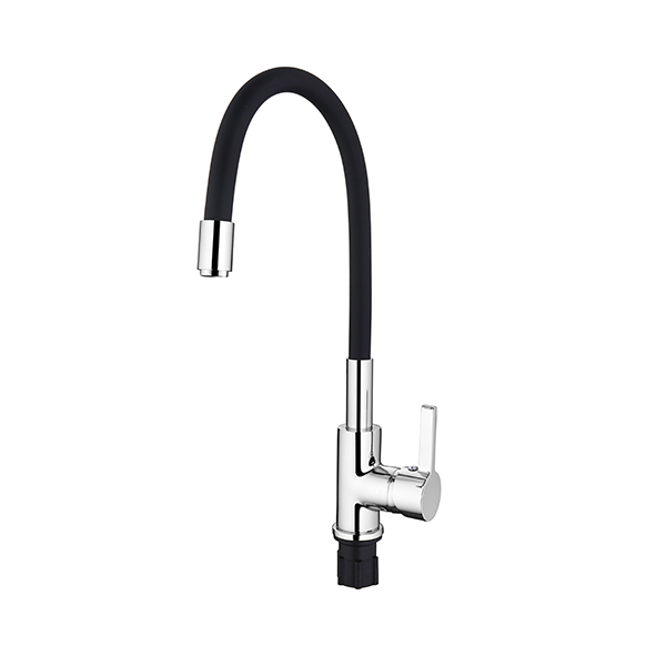 Фотография Смеситель кухня L4898-2 гибкий шланг чёрный LEDEME