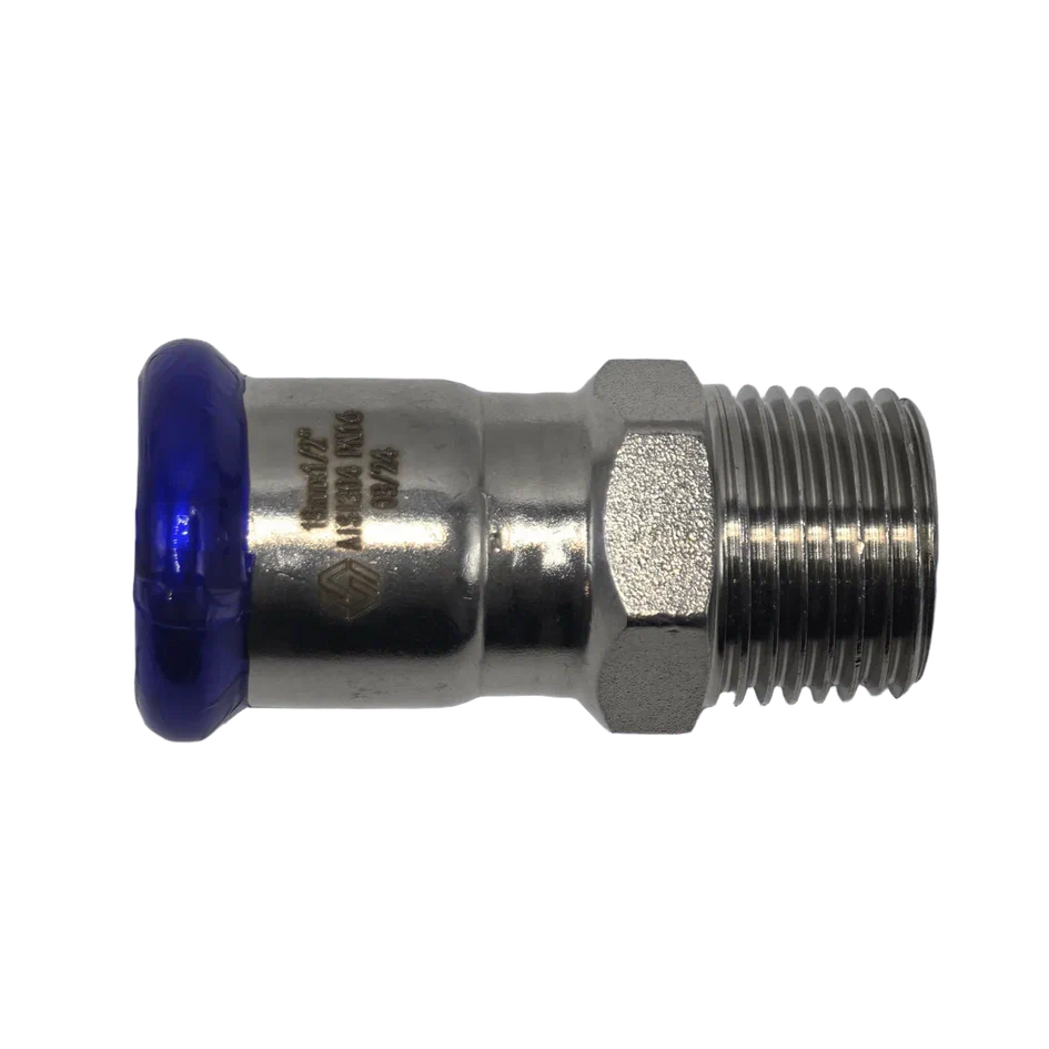 Фотография Пресс-муфта НР из нержавеющей стали MVI 18х3/4 М 350/10