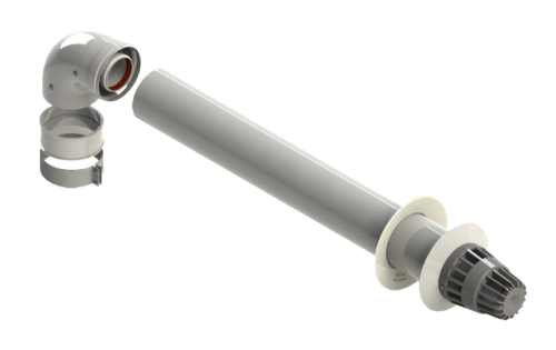 Комплект коаксиальный Ø60/100 1000 мм ROYAL TERMO Комплект коаксиальный Ø60/100 1000 мм ROYAL TERMO