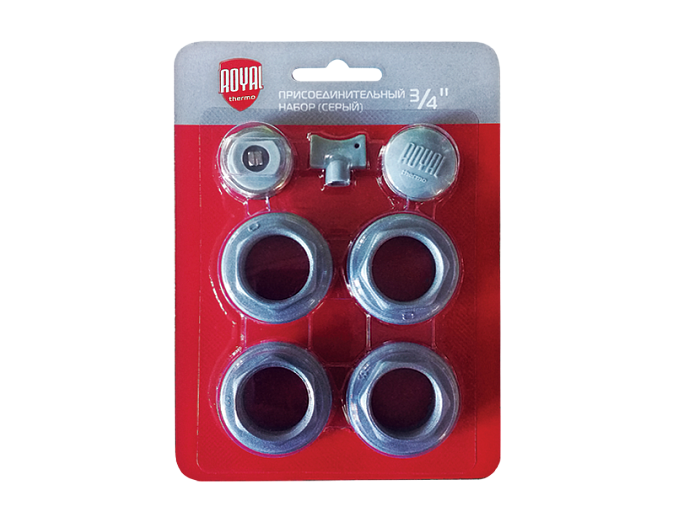 Фотография Набор для радиаторов 3/4" серебристый ROYAL THERMO Фотография Набор для радиаторов 3/4" серебристый ROYAL THERMO