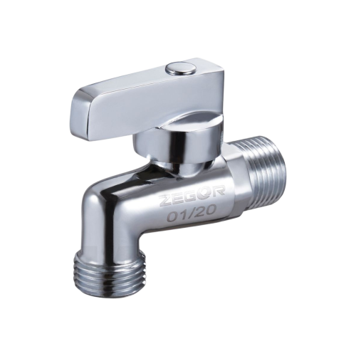 Кран шаровой  угловой  НР/НР  1/2"х1/2" для сантех. приборов ZEGOR /80/1 шт.уп./