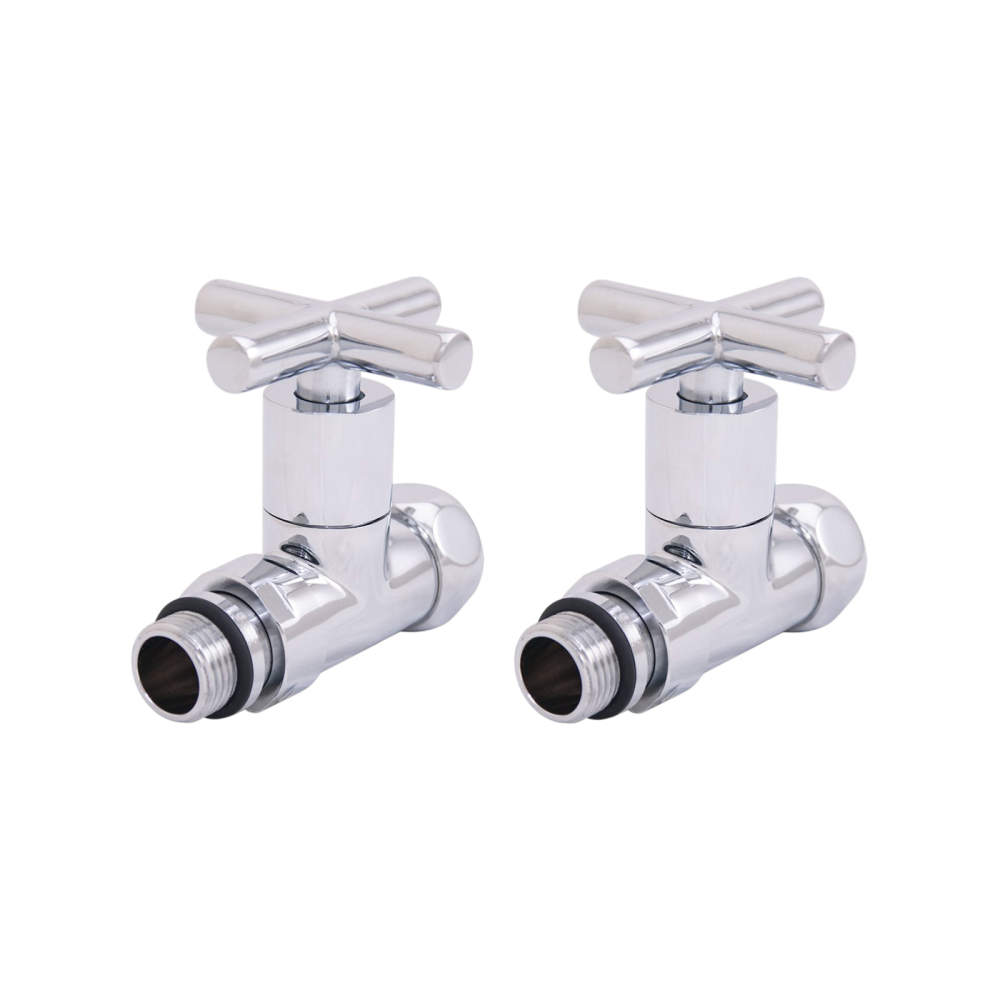 Фотография Вентили прямые ВР/НР 1"х3/4" для полотенцесушителя GAPPO (ручки крестовые)