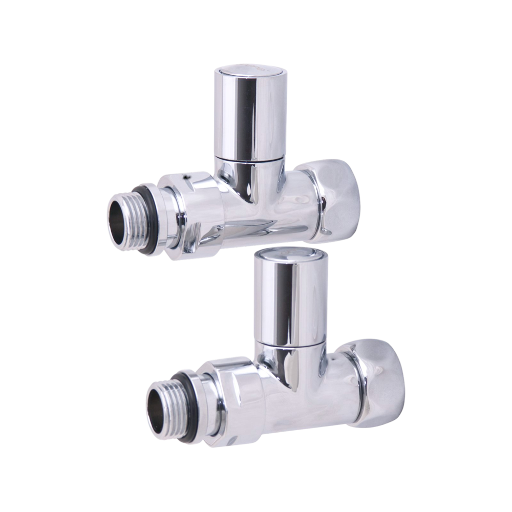 Фотография Вентили прямые ВР/НР 1"х3/4" для полотенцесушителя GAPPO (ручки круглые)