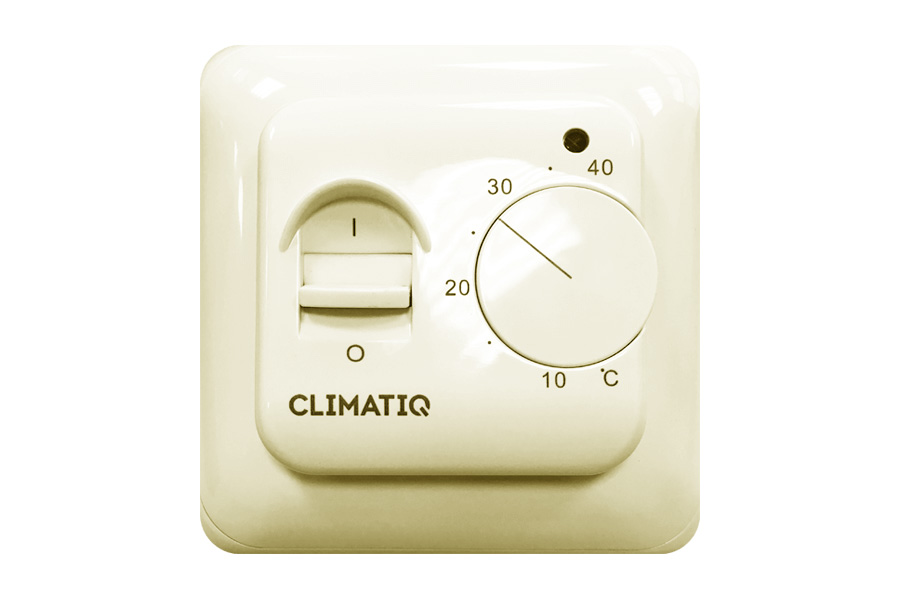 Фотография Терморегулятор механический CLIMATIQ BT (слоновая кость)