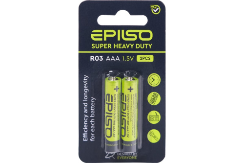 Элементы питания EPILSO R03/AAA 2 Small Blister 1.5V (48/1440)