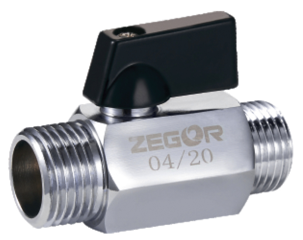 Фотография Кран шаровый Мини НР/НР 1/2" ZEGOR /200/50 шт.уп/