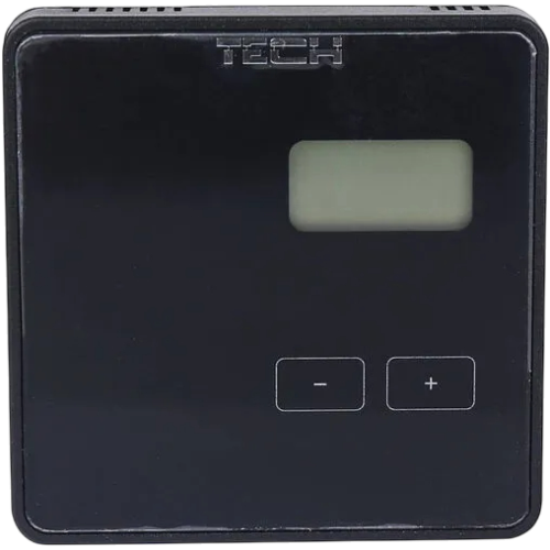 Беспроводной двухпозиционный комнатный терморегулятор, черный