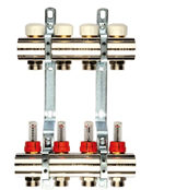 Коллектор (Расходомеры) 1"  4 вых 3/4" никель GF