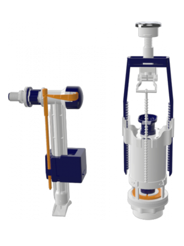 Комплект сливной арматуры НР 1/2" боковое подключение ZEGOR (1 режим, высота 300-420мм)
