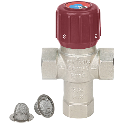 Термостатический смесительный клапан для ГВС 1/2", 42‒60 °С GAPPO