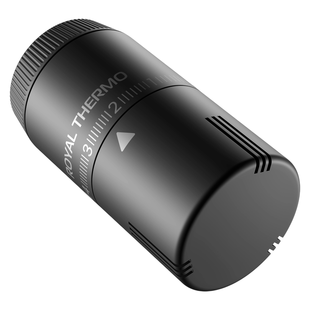 Фотография Термоголовка жидкостная М30х1,5 мм Design ROYAL TERMO (черный)