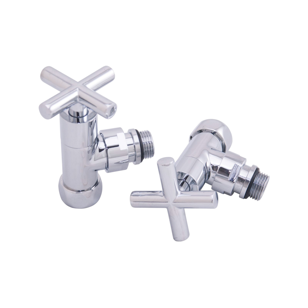 Фотография Вентили угловые ВР/НР 1"х3/4" для полотенцесушителя GAPPO (ручки крестовые)