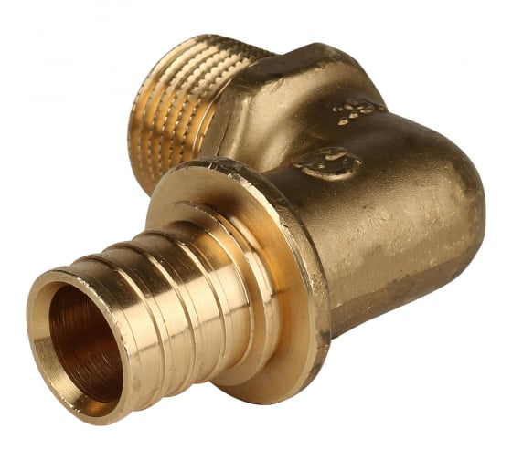 Фотография STOUT Угольник-переходник с н/р 20хR 1/2 для труб из сшитого полиэтилена 