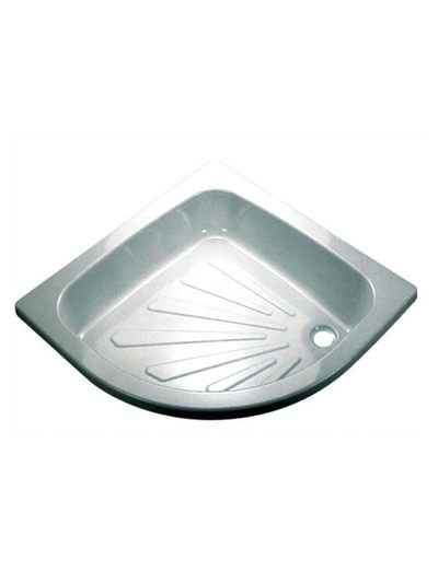 Фотография Поддон душевой стальной полукруг 90*90*16 Китай																