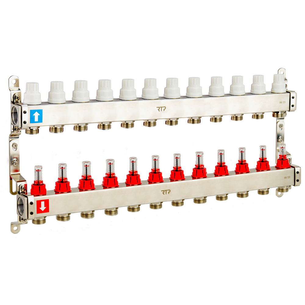 Фотография Коллектор в сборе нерж, 11 выходов, с расходомерами RTP