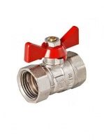 Кран шаровой полнопроходный 1" в.в. бабочка, ICMA