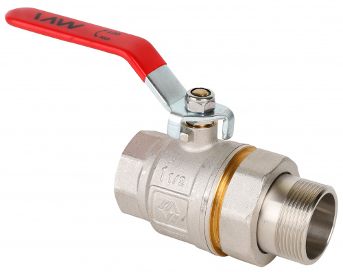Кран шаровый полнопроходной с полусгоном MVI 1 1/2" в/н ручка.
