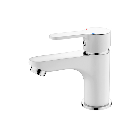 Фотография Смеситель умывальник L1003W белый LEDEME