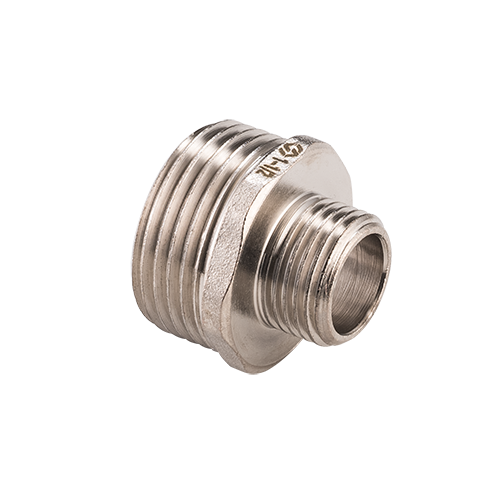 Ниппель латунный переходной НР  3/4"х1/2" MVI