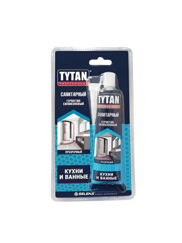 Герметик силиконовый САНИТАРНЫЙ 85 мл TYTAN (б/цв) /24 шт.уп./