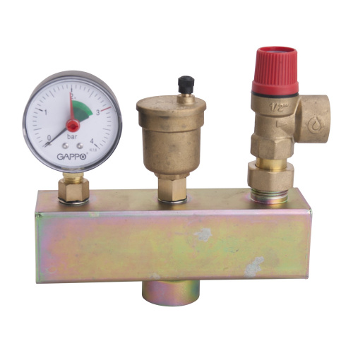 Группа безопасности котла 1"х3 bar сталь GAPPO