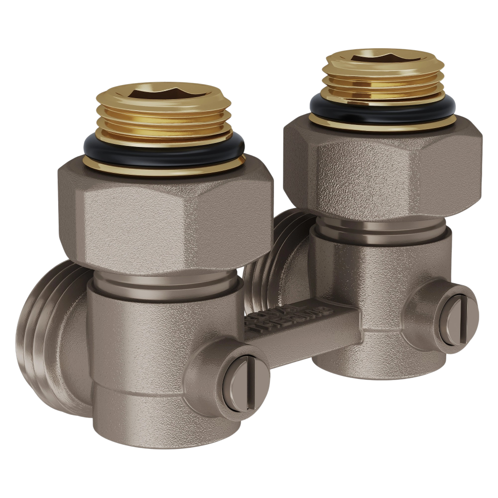 Фотография Узел нижнего подключения угловой 1/2"х3/4"EK ROYAL THERMO