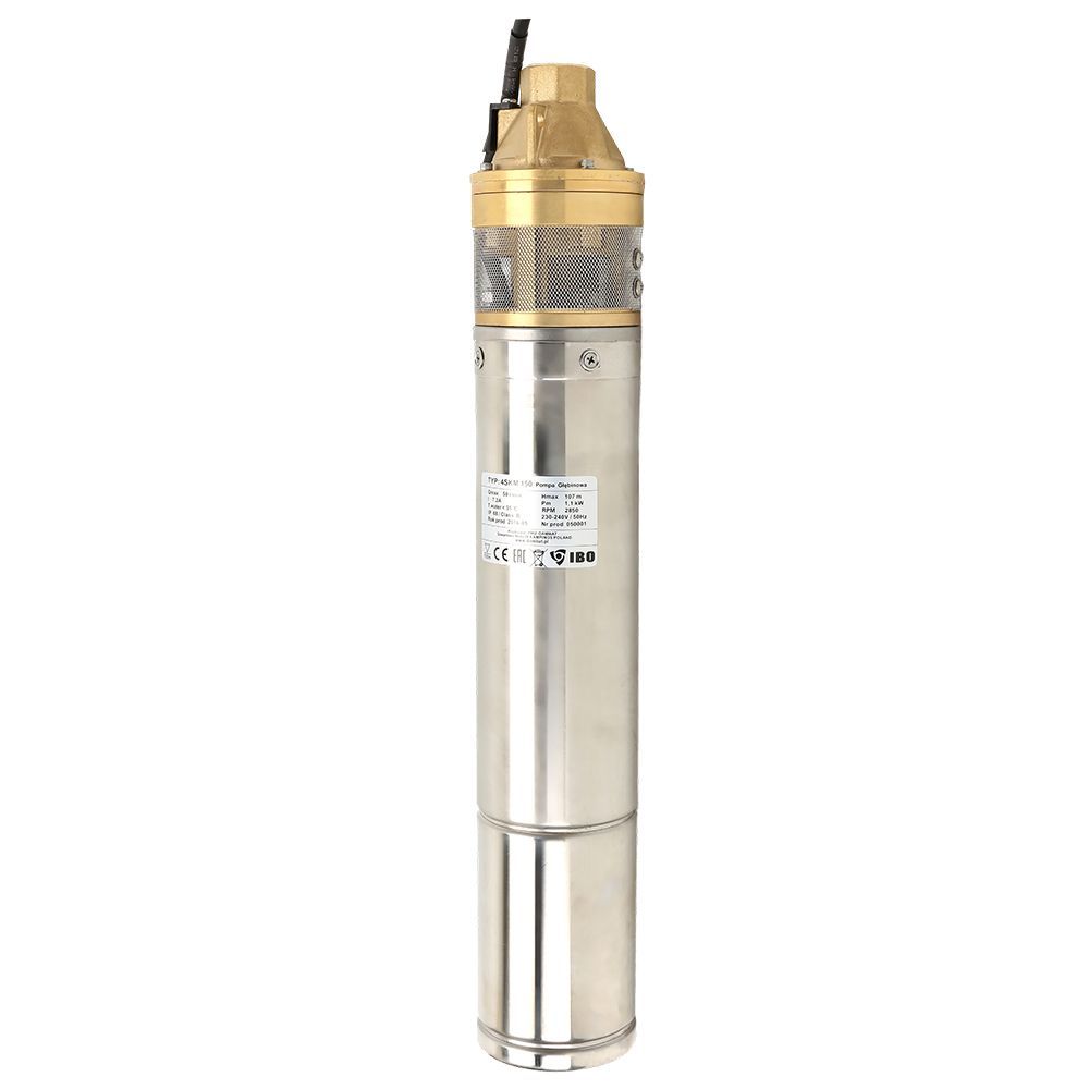 Фотография Скважинный насос IBO 4SKM 100 INOX 98/750Вт/60м/15м