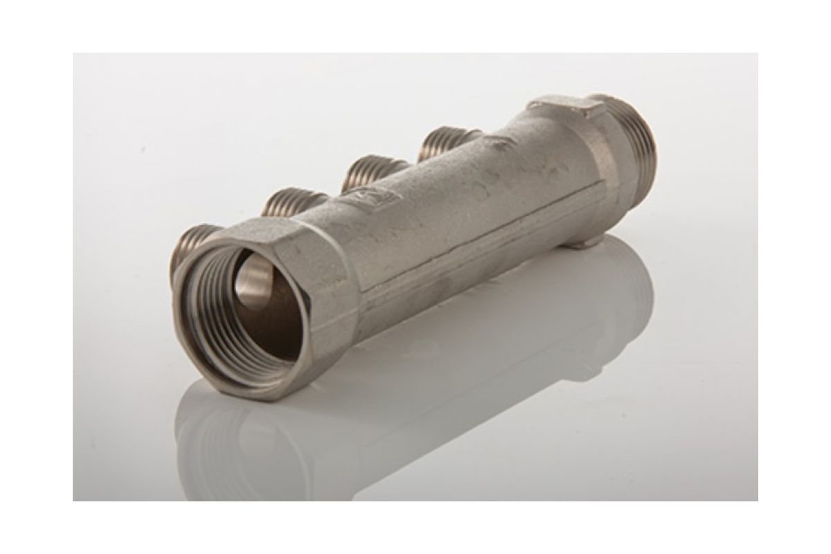 Фотография Коллектор VALTEC 3/4", 4 вых. х 1/2" вн.												