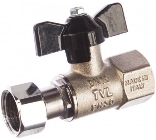 STOUT Кран шаровой с накидной гайкой ВР  1/2х1/2