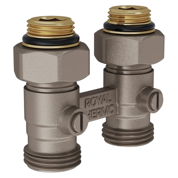 Фотография Узел нижнего подключения прямой 1/2"х3/4"EK ROYAL THERMO