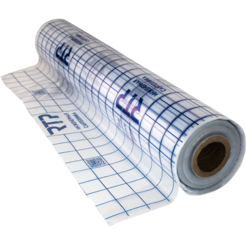  Плёнка для теплого пола текстурная с разметкой 1,05 м х 0,15 мм х 200 м, прозрачная, RTP