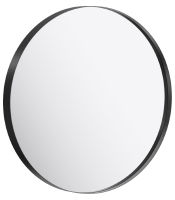 Зеркало круглое 60см, цвет чёрный AQWELLA RM0206BLK