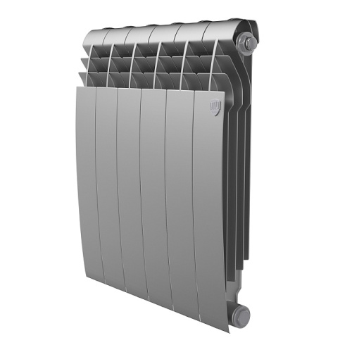 Радиатор биметаллический 500/87 мм  6 секции Biliner/Silver Satin ROYAL THERMO