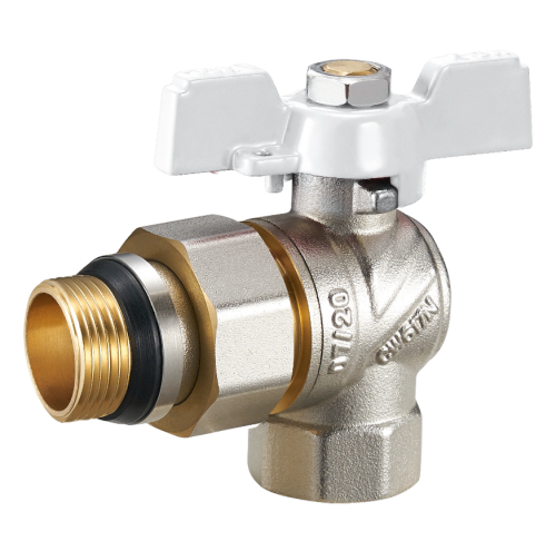 Кран шаровой с американкой, угловой ВР/НР  1/2" бабочка ZEGOR (с антипротечкой) /90/15 шт.уп./