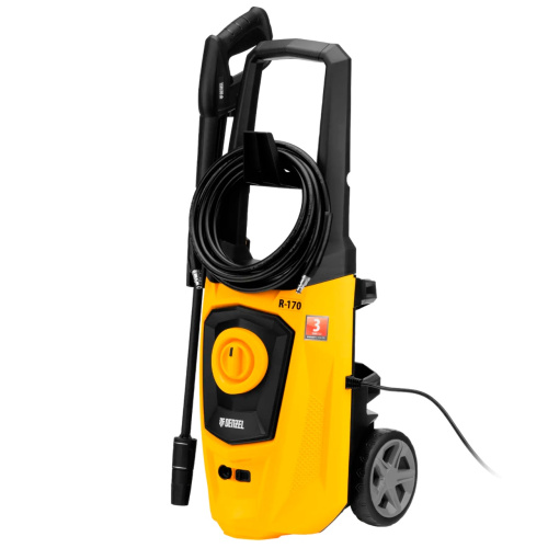 Моечная машина высокого давления R-170, 2000 Вт, 170 бар, 360 л/ч, колесная// Denzel