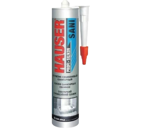 Герметик силиконовый SANI 260 мл HAUSER (б/цв) /24 шт.уп./