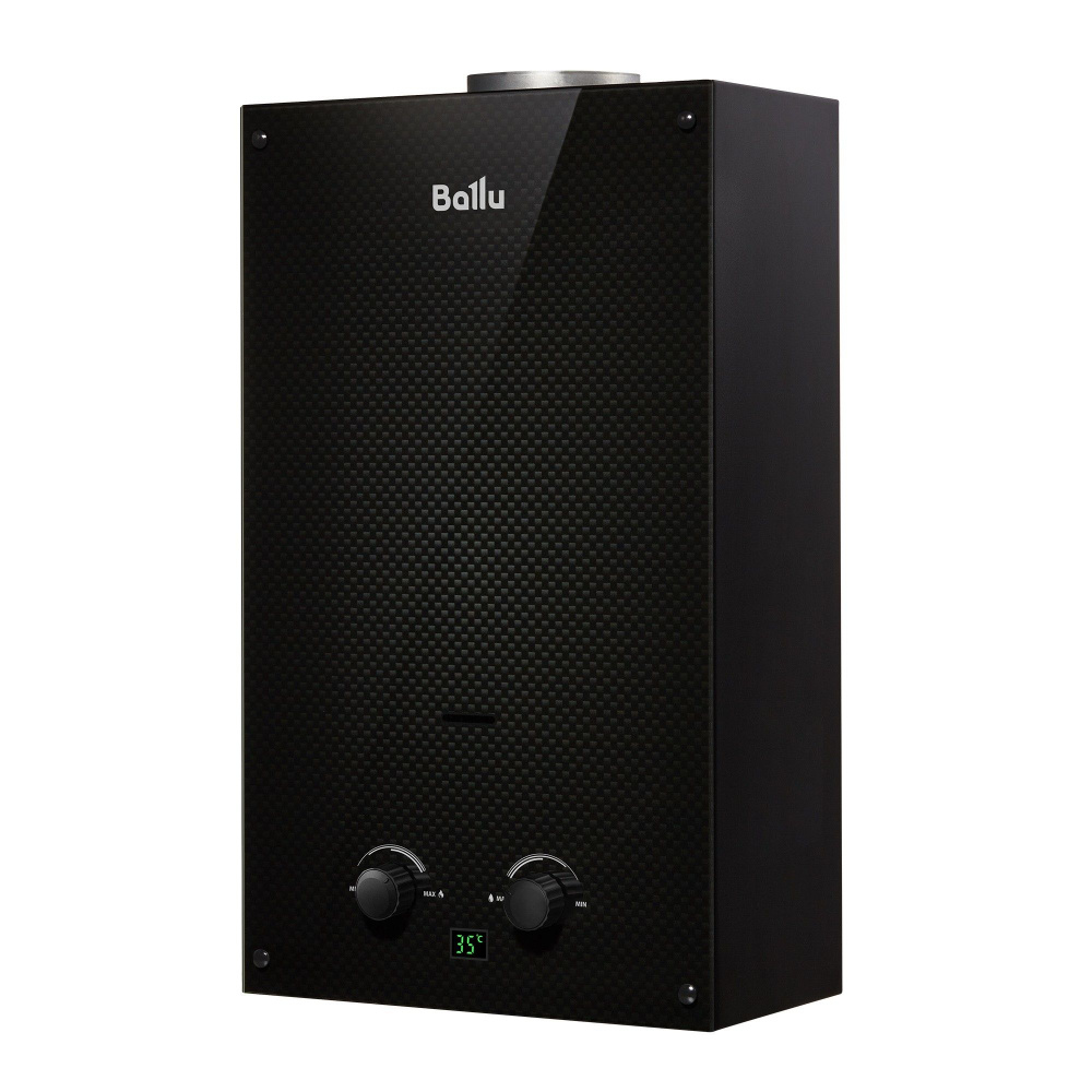 Фотография Колонка газовая Ballu GWH 10 Fiery Glass Carbon