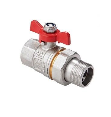 Фотография Кран шаровый Premium с американкой прямой в/н бабочка 1/2" полнопроходной MVI Фотография Кран шаровый Premium с американкой прямой в/н бабочка 1/2" полнопроходной MVI