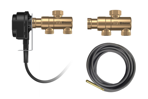 Трехходовой клапан dLine U с электроприводом THERMEX (комплект)