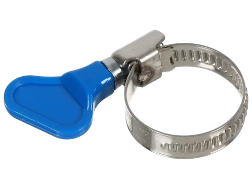 Хомут червячный с барашком 16-27 мм