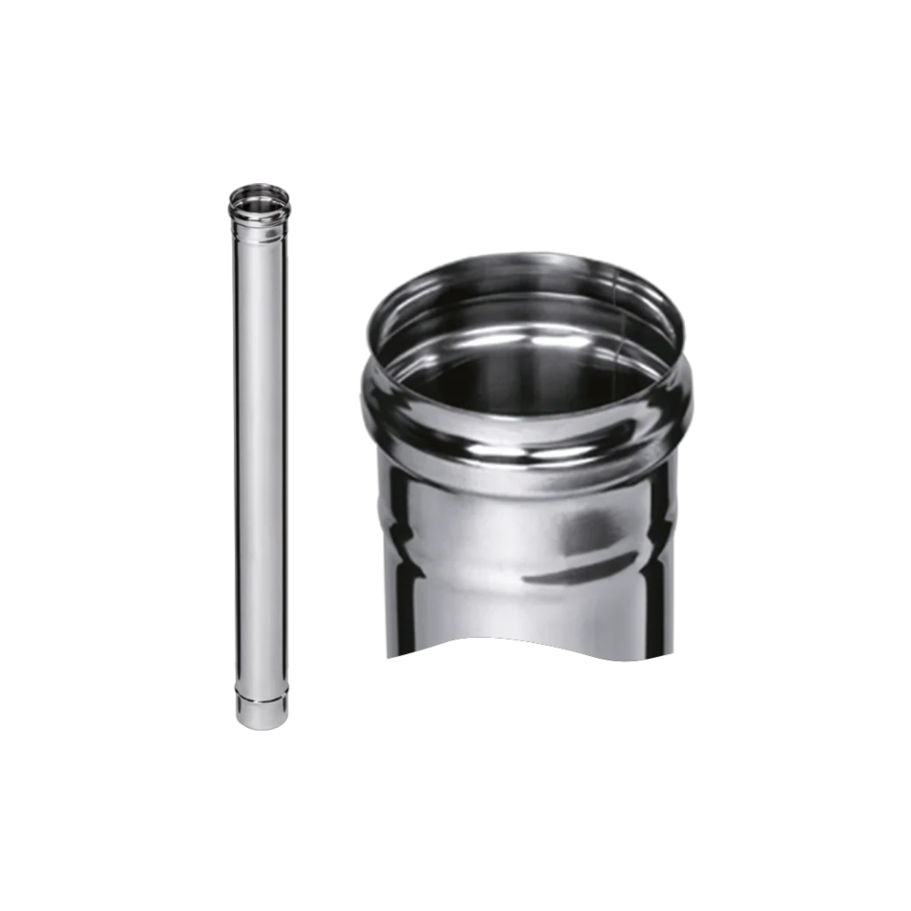 Фотография Дымоходная труба 1,0 м ф 125 (430/0,5мм)(1уп/4шт)