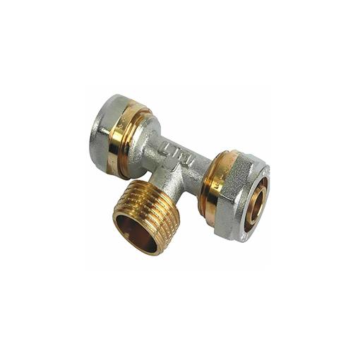 Фотография Тройник МП 16*3/4*16 цанга-штуцер-цанга (1604ТM)