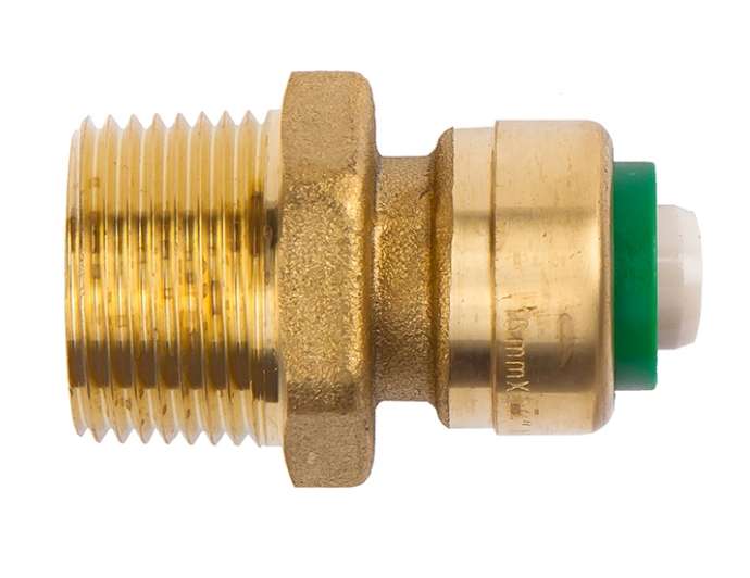 Фотография Соединитель с наружной резьбой Arrowhead Push 16mmx1/2"